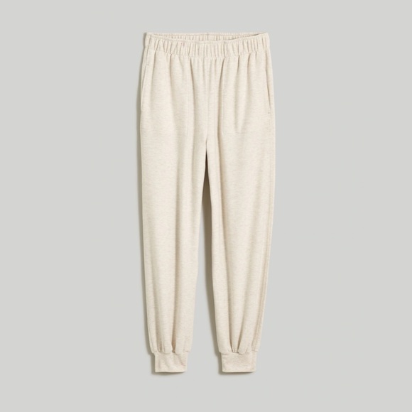 NWT / madewell Brushed Jersey Jogger Pants - Picture 6 of 10